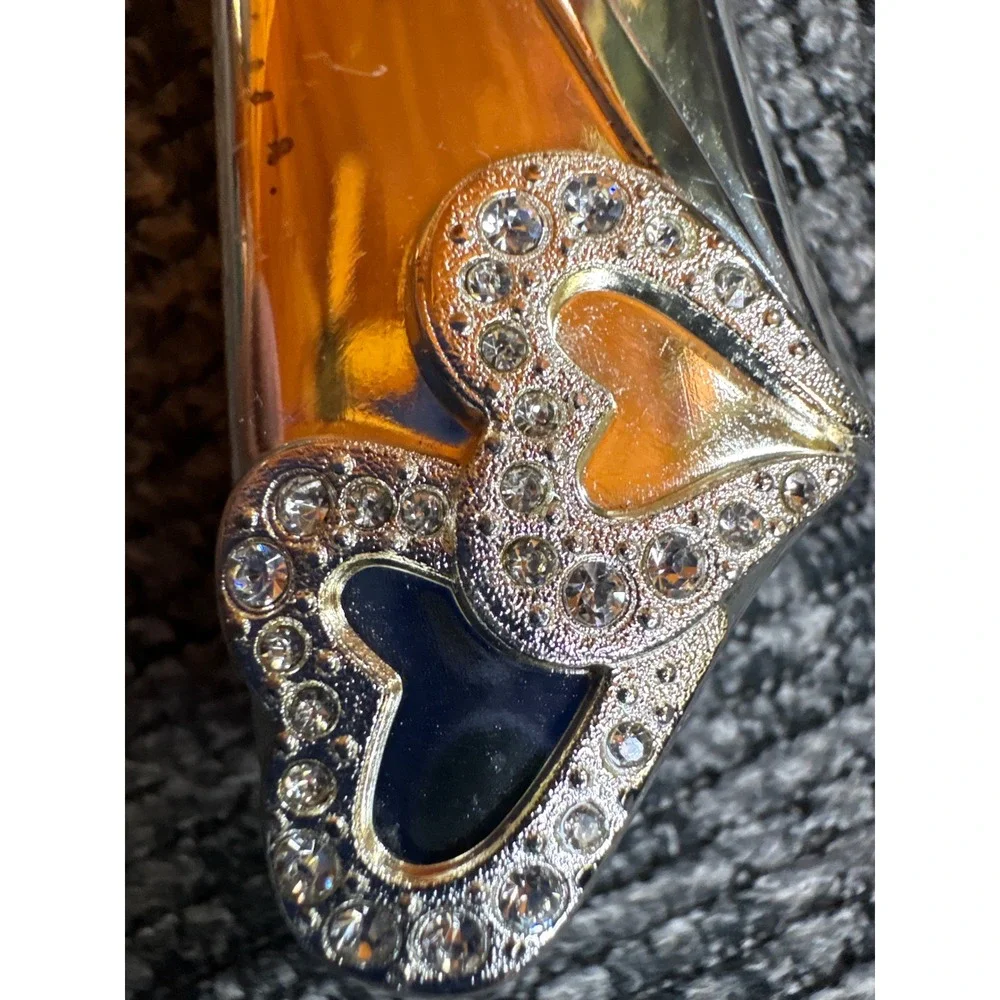 Lenox Silver Plated Interlocking Hearts Crystal Accented Wedding Cake‎ Server